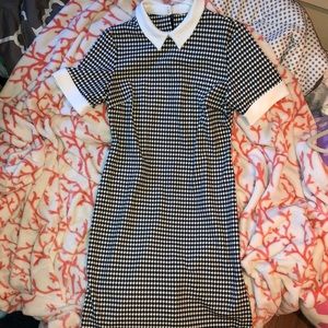 Vintage Retro Houndstooth Dress